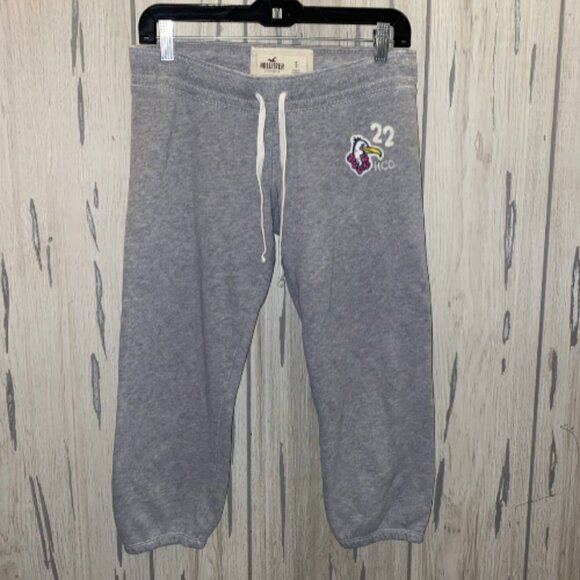 Vintage Y2K Hollister Gray Sweatpants Capri Small - Picture 1 of 8
